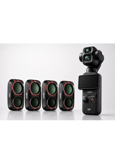 Teknoroket Djı Osmo Pocket 4p Uyumlu Profesyonel 4'lü Filtre Seti Cpl + Nd16 + Nd32 + Nd64 Şeffaf
