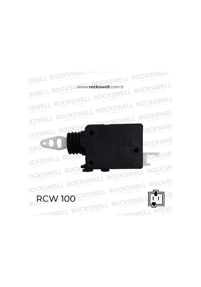 Rockswell Merkezı Kapı Kılıt Motoru Tek Soket Peugeot 106 -806 - Cıtroen Expert - Jumpy AOD-ROCKSWELL RCW 100