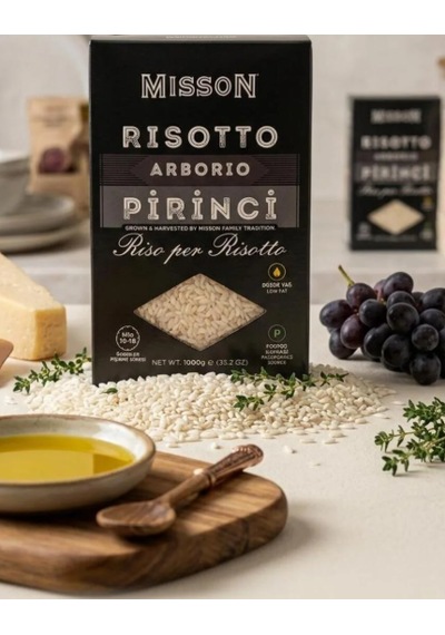 Misson Glutensiz Risotto Arborio Italyan Rice Pirinç 1 Kg
