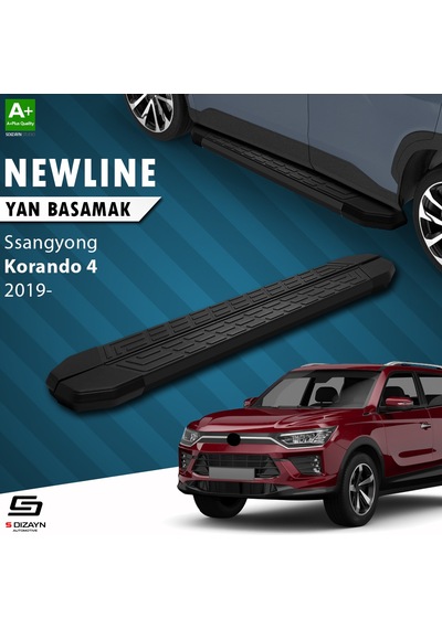 S-dizayn Ssangyong Korando Newline Siyah Yan Basamak 183 Cm 2019
