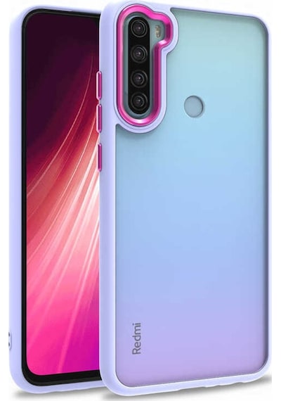 Xiaomi Redmi Note 8 Kılıf Flora Sert Silikon Arkası Cam Şeffaf