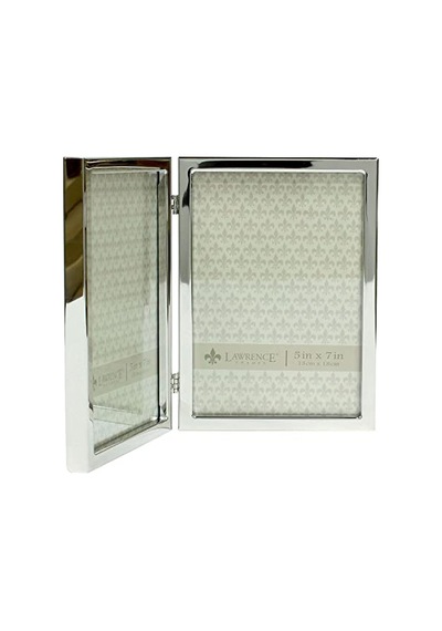 Ayrex Lawrence Frames Çift Resim Çerçevesi, Metal, 12,7 X 17,8 Cm, Gümüş Rengi, Gümüş, 5x7 Çift