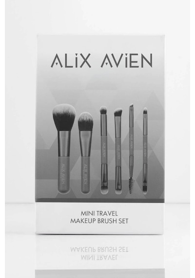 Alix Avien Küçük Boy Çantalı Seyahat Makyaj Fırça Seti 10'lu