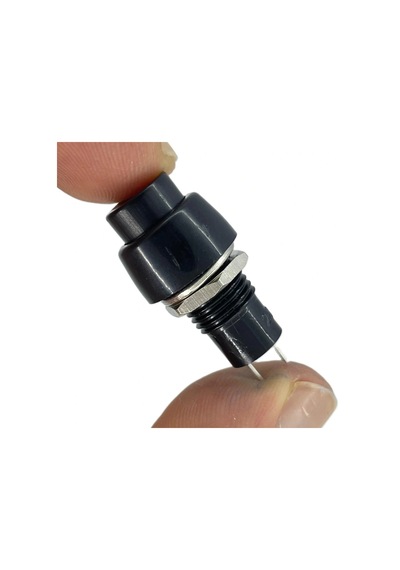 Ic-190 Siyah Buton Yuvarlak Plastik Kalıcılı 10mm
