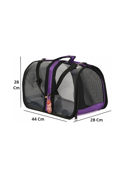 Bacco Milano Şeffaf Kedi Taşıma Çantası 44 x 28 x 28 CM