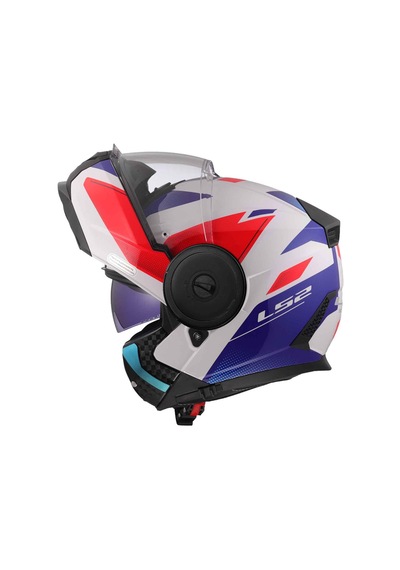Ls2 Scope 2 Duria Çene Açılır Kask Mavi - Beyaz - Kırmızı