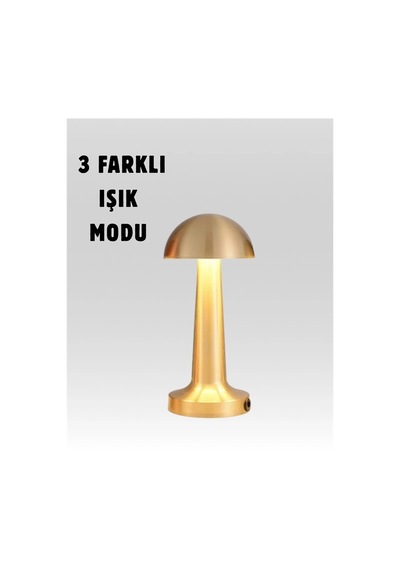 Usb Şarjlı Dokunmatik Led Masa Lambası - 3 Renk Modu & Dimmer Diğer