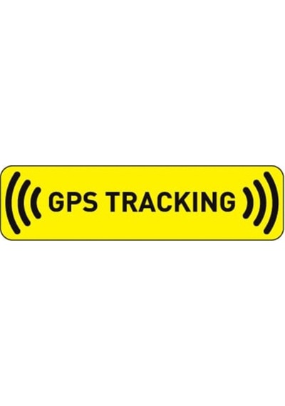 4 Adet Gps Tracing Takip Etiketi Uyarı Yapıştırması 10Cm Md4
