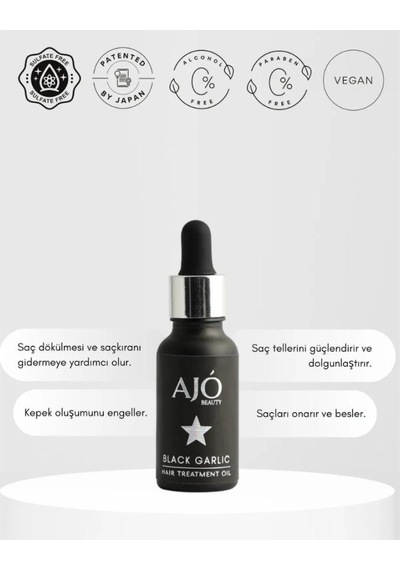 Ajo Beauty Siyah Sarımsak Saç Bakım Yağı 20ml