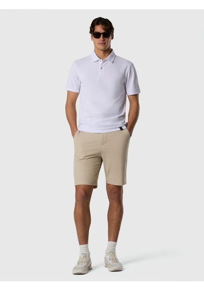 North Sails Kısa Kollu Pamuklu Erkek Polo Yaka T-shirt-33492 Beyaz