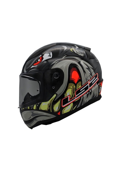 Kapalı Kask Ls2 Rapıd 2 Spox Gri Kırmızı 3XL
