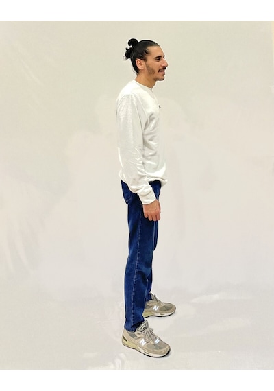 Erkek Bisiklet Yaka Rahat Kalıp 3 İplik Kalın W.brooklyn Baskılı Sweatshirt Spr24sw31 Ecru