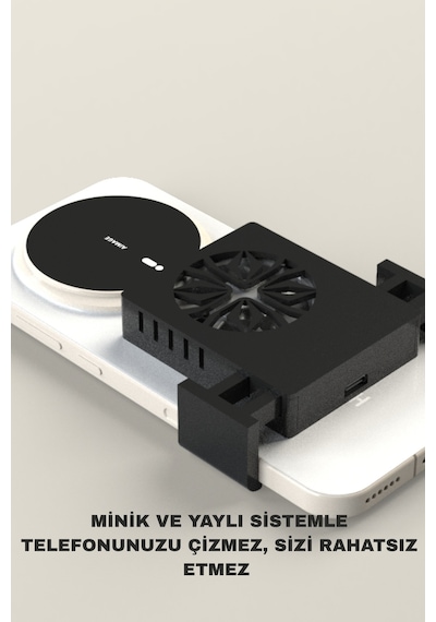 Telefon Soğutucu Tüm Telefonlarla Uyumlu Tripodlu Oyuncu Aparatı Siyah - 849621147