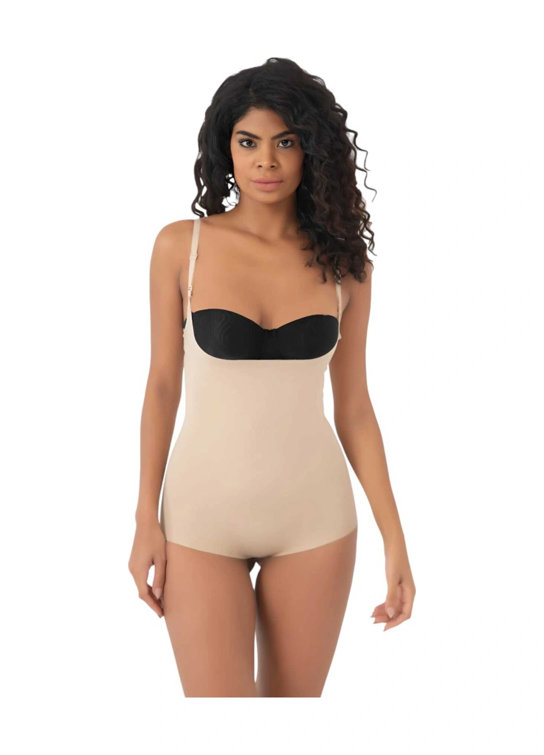Tezzgelsin Kadın Lazer Kesim Ve Toparlayıcı Göğüs Altı Askılı Body Korse 3'lü Set Ten Rengi