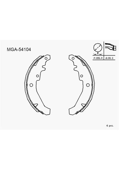 Mga Kampana Balata Fıat Palıo Sıena Albea 96 - 02 MR00-MGA-54104