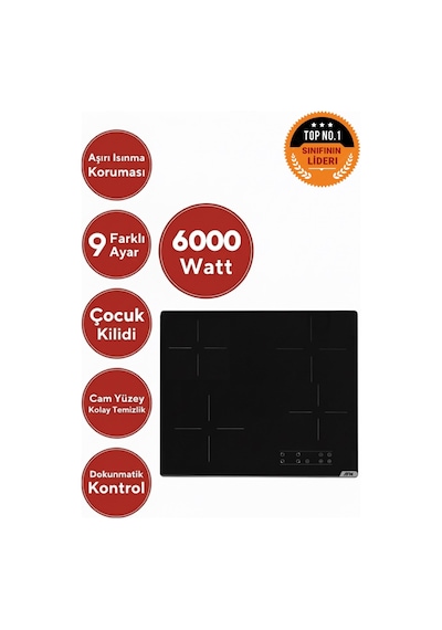 AFM Tech Hira FM3301 + V6-04 + FM7701 Beyaz Dijital Ankastre Set