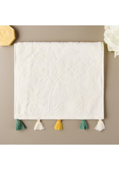 Soft Granny Summer Flos El Havlusu - Ekru - 30x50 Cm Renkli