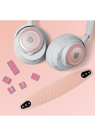 Steelseries Booster Pack - Nova 7 Ve Nova Pro Serisi Uyumlu Kafa Bandı Ve Kulaklık Kapakçığı - Rose Quartz