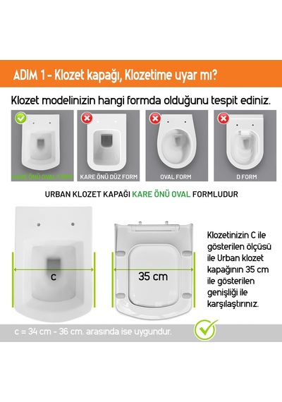 Urban Yavaş Kapanan Klozet Kapağı Diğer