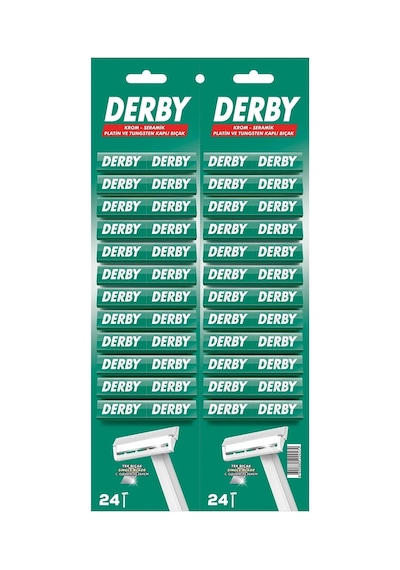Özel Üretim Tek Bıçaklı Tıraş Bıçağı Kaliteli Keskin Paslanmaz Ekonomik Derby Tek Bıçak Kartela 48'l