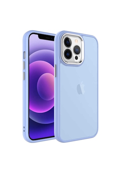 Kilifone - Apple Uyumlu iPhone 13 Pro Max - Kılıf Arkası Buzlu Sert Pc May Kapak - Lila