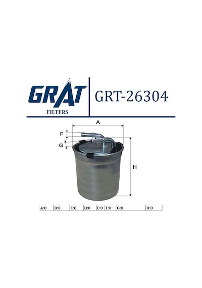Yakıt Filtresi Grat 26304 Audi A1