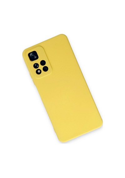 Gld-spt- Newface Xiaomi Redmi Note 11 Pro Plus 5g Kılıf Nano İçi Kadife Silikon - Sarı