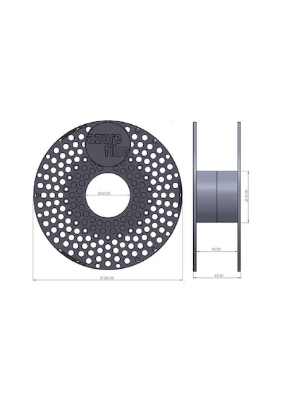 Azurefilm Asa 1.75mm Mavi 1000g Filament