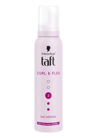5 Adet Taft Saç Köpüğü Curl & Flex 150 Ml