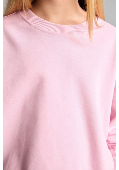 Defacto Relax Fıt Bisiklet Yaka Basic Sweatshirt Kız Çocuk E6842a826aupn693 Pembe-pn693