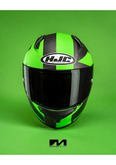 Hjc C10 Kask Tez Mc4hsf Yeşil-siyah