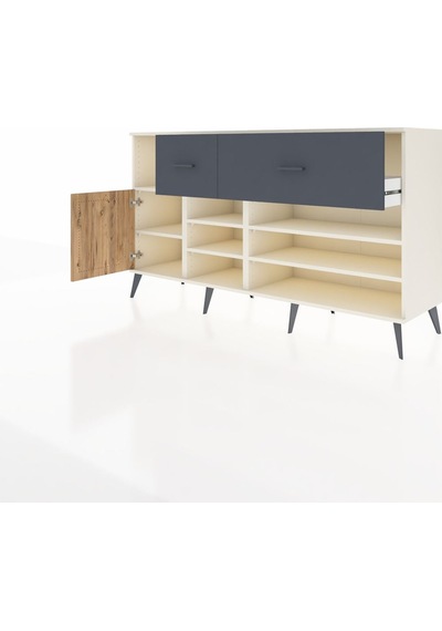 Kronos Konsol 6 Raflı 2 Çekmeceli Tek Kapaklı 176x59x99 Aytaşı-ç Aytaşı-çam/antrasit Kronos Konsol 6 Raflı 2 Çekmeceli Tek Kapaklı 176x59x99 Aytaşı-ç Aytaşı-çam/antrasit