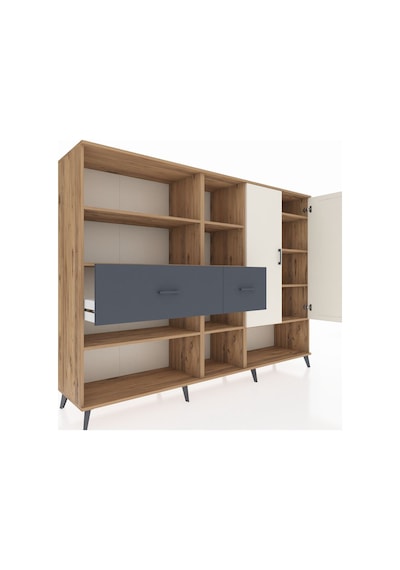 Hyperion Dolap 10 Raflı 2 Çekmeceli 2 Kapaklı 220x44x163 Çam-ayta Çam-aytaşı/antrasit Hyperion Dolap 10 Raflı 2 Çekmeceli 2 Kapaklı 220x44x163 Çam-ayta Çam-aytaşı/antrasit