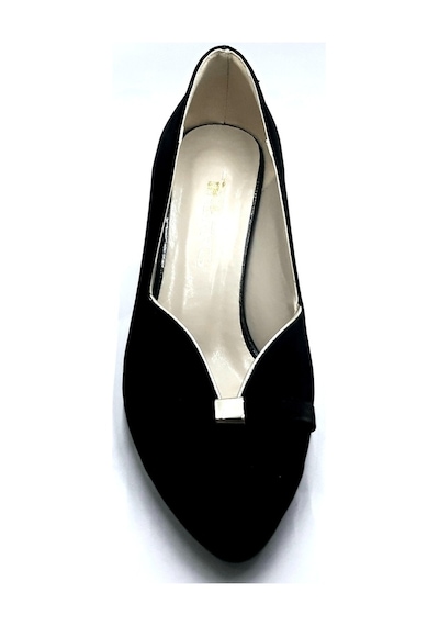 Punto-462024- Siyah Süet Bayan 5 Cm Topuklu Ayakkabı Yeni Sezon Siyah