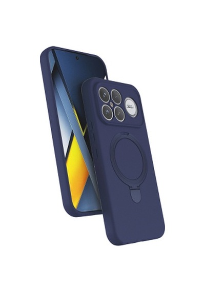 Xiaomi Poco F8 Ultra Kılıf M-safe Şarj Özellikli Standlı Zore Samara Kapak Xiaomi Poco F8 Ultra Zore - Lacivert