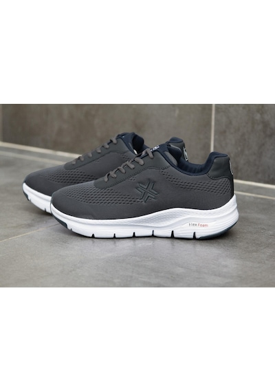 Buckhead 4321 Timar Gri Lacivert Unisex Comfort Sneaker Spor Ayakkabı Gri - Lacivert