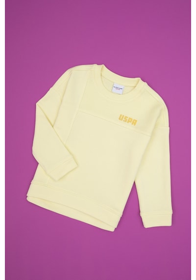 U.S. Polo Assn. Kız Çocuk Sarı Bisiklet Yaka Sweatshirt 50317991-VR044 U.S. Polo Assn. Kız Çocuk Sarı Bisiklet Yaka Sweatshirt 50317991-VR044