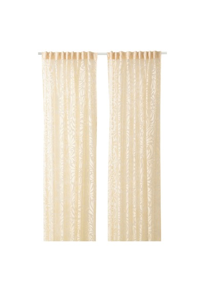Ikea Skarefly Tül Perde 145x300 Cm Sarı
