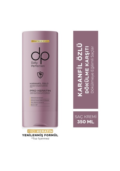 Dp Daily Perfection Şampuan Kantaron Yağı 500 ML & Saç Bakım Kremi Karanfil Özlü 350 ML