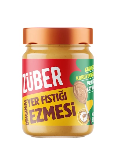 Züber Original Fıstık Ezmesi 315 Gr Ve %100 Fıstık Ezmesi 315 Gr 2 Li