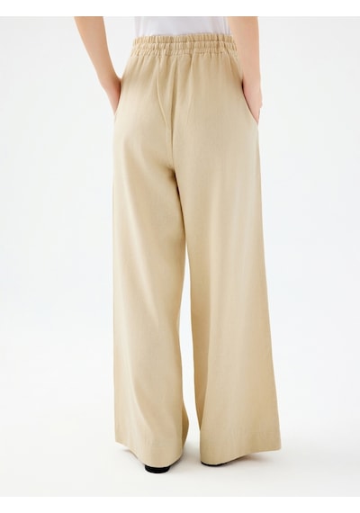 Regular Fit Kadın Kanvas Pantolon Lf2038407 Beıge Bej