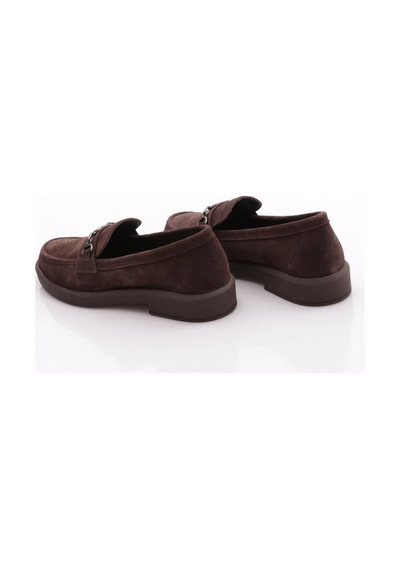 Dgn 258 Kadin Loafer Ayakkabi Kahve Süet