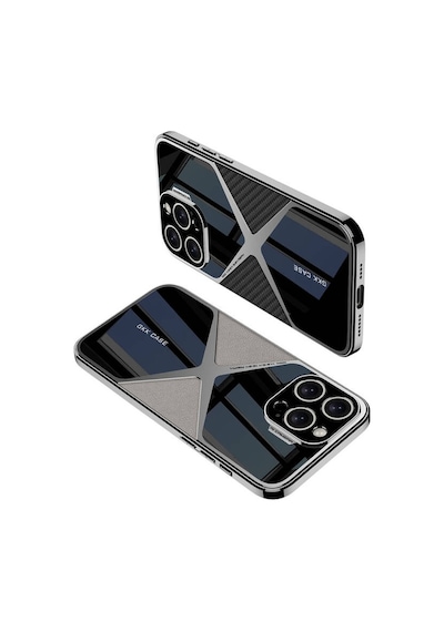 Apple Uyumlu iPhone 14 Pro Max Kılıf Ultra İnce Kamera Korumalı Pc + Deri Arka Yüzey X-pro Kapak