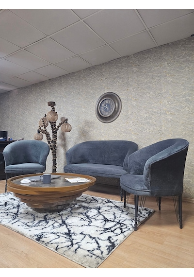 Zafir Teddy Takım Siyah Boyalı Telli Ayak Çay Seti Koltuk - Berjer , Balkon, Salon, Ofis Füme Zafir Teddy Takım Siyah Boyalı Telli Ayak Çay Seti Koltuk - Berjer , Balkon, Salon, Ofis Füme
