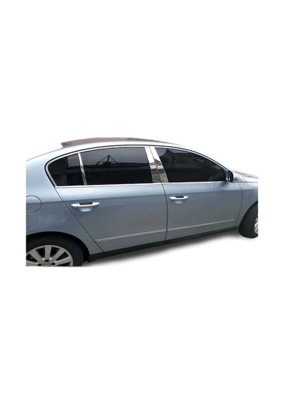 VW Passat B6 Krom Cam Direği 6 Parça 2005-2010 Kapı Direği Pas.Çe