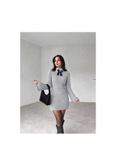 Cloudy Kids Kadın Mini Fitilli Kışlık Triko Elbise Günlük Kullanım Şık Tasarım Açık Gri - 620184714 Açık Gri Cloudy Kids Kadın Mini Fitilli Kışlık Triko Elbise Günlük Kullanım Şık Tasarım Açık Gri - 620184714 Açık Gri