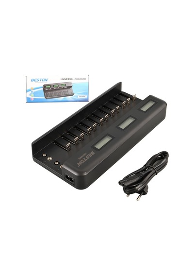 Beston C9036wl Aa Aaa 9v C Boy D Boy Ni-mh Ni-cd 9v Lityum Pil Lcd Ekranlı Hızlı Şarj Cihazı