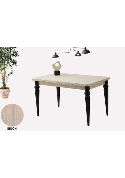 Yanlardan Açılır 80 X 120 Yakamoz Arda Masa Topkapı Ayak Krem