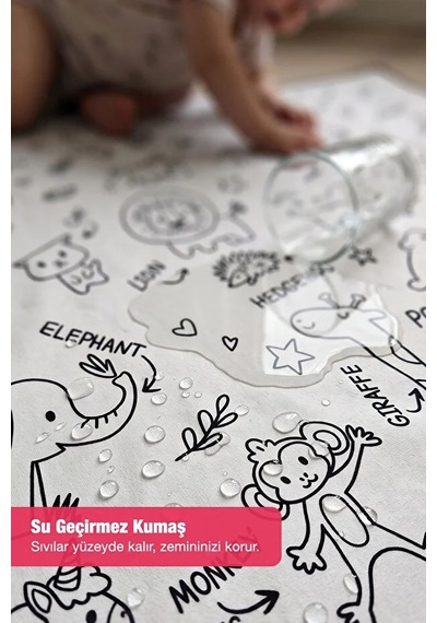 Emila Kids Oyun Halısı 100x150 CM