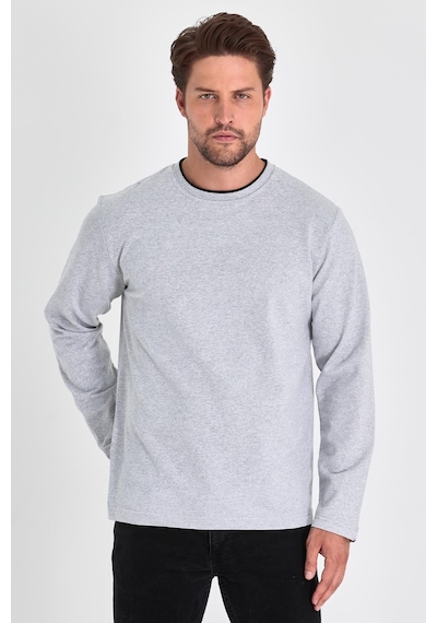 Comeor Erkek Gri Çift Bisiklet Yaka Standart Rahat Kesim Sweatshirt Cmrb68-gri Comeor Erkek Gri Çift Bisiklet Yaka Standart Rahat Kesim Sweatshirt Cmrb68-gri